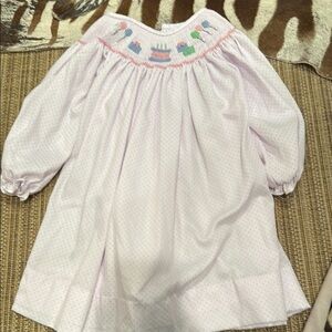 Pastel Pink Embroidered Baby Dress